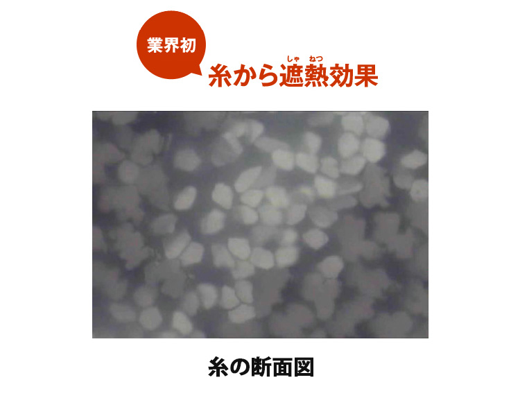 糸から遮熱効果