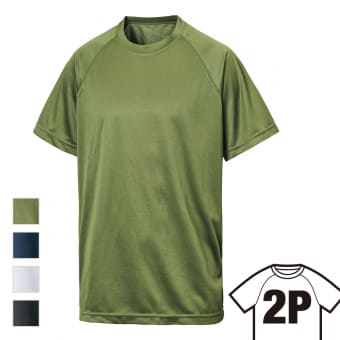 ドライビヨンド(R)ラグラン2枚組 半袖Tシャツ