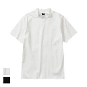 動きフィットゴルフ半袖モックネックTシャツ