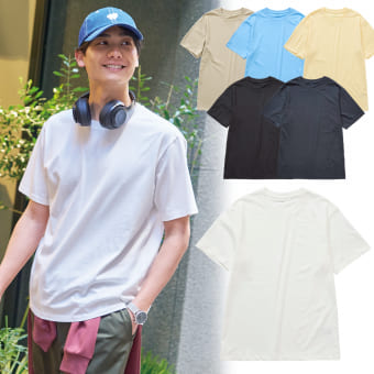 スーピマシルケットコットン半袖Ｔシャツ