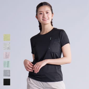 レディースドライスクラッチアクティブTシャツ