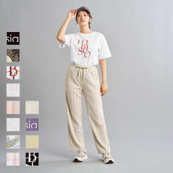 レディースタフコットンプリントTシャツ