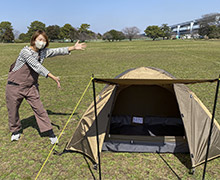ソロキャンプを始めたいならまずはこれ!「BASICドームテント(キャノピー110cm)」