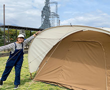 使い方無限大!TC素材で日陰が濃く結露もしにくいサークルドームテンプ